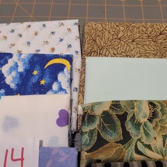 LOT OF 15 FAT QUARTERS COTTON FABRIC ASSTD COLORS & DESIGNS lot 14