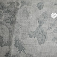 Mark Alexander YORK — GRISAILLE Blue-Grey 100% Linen Print Fabric LARGE REMNANT