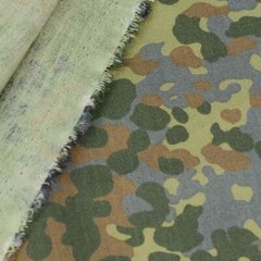 1.5M Width Flecktarn Camo Fabric Army Camouflage Cloth Cotton DIY Military