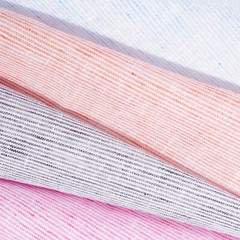 Hairline Stripe Linen-Look Polyester Cotton 58″ Fabric By The Yard