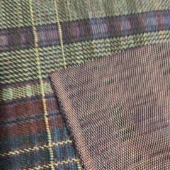 Bonded Wool Fabric 1.75 Yards X 60” Wide Heathery Plum Plaid Create Sew It
