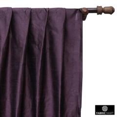 Dark Plum Faux Silk Fabric By The Yard, 42 inches width Purple Silk Fabric