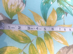Bryant Industries Outdoor Upholstery Fabric~Blue Lagoon Leaf Print~3+ Yards