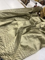 100% Silk Dupioni Fabric 54” Wide Sold By The Yard #306. Green