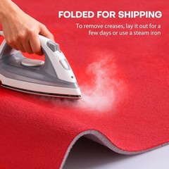 Red Suede Headliner 48″x60″ Foam Backing Car SUV Truck RV Boat Auto Roof