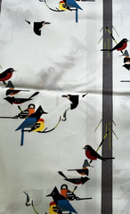 2 yards Charley Harper Canyon Fabric birds organic sierra range birch fabrics 42