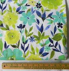 By-The-Yard Fabric, 3 Wishes “Charisma” Flower Garden, Stephanie Ryan BTY