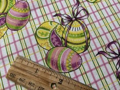 Cotton fabric Purple Egg Checked Pattern Fabric springs Global 44”x 29” 931