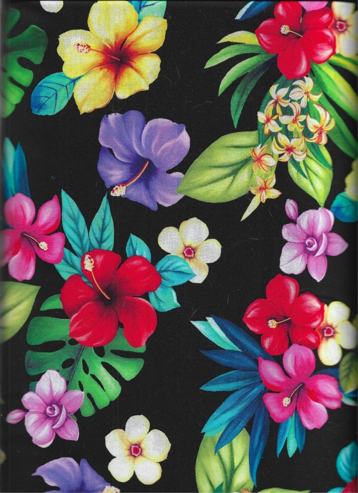 100% cotton floral fabric “Aloha” by Michael Miller Fabrics