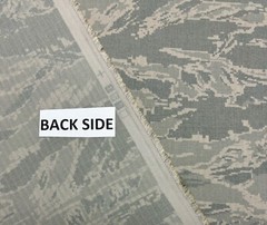 ABU AIR FORCE TIGER STRIPE NY/CO RIPSTOP Military FABRIC BY 1/2(0.5) YARD 60″W