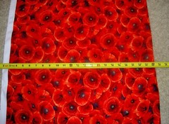 Sunset Poppies Poppy Pop of Color CD2524 Red Timeless Durable Cotton Fabric