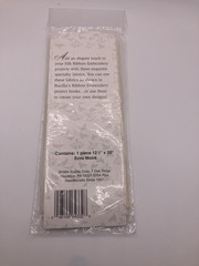 Bucilla Silk Ribbon Embroidery Fabric, Ecru Moire 12.5 X 20 inches. Unused.