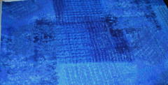 BLUE GREEN PRINT 4 WAY STRETCH POLY SPANDEX KNIT FABRIC 16X54 INCHES