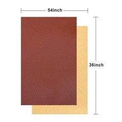 TORRAMI Soft Synthetic PU Fabric Material Faux 1 Yard (54 x 36 inch), Brown