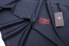Ermenegildo Zegna Electa Wool Fabric 3.5m Deep Teal Aqua Prince of Wales Suit
