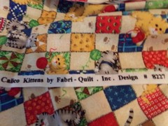 1/2 YD X 44″ VINTAGE ” CALICO KITTENS” PATCHWORKS QUILT #8227 NEW COTTON #2723