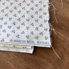 Marcus Bros. Textiles, Inc. Fabric~1 Yard~Cotton ~Blue, Cream