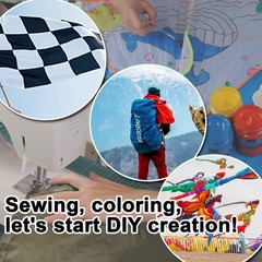 Fabric, Grey Waterproof Ripstop Nylon Fabric 40D, 60×39 Inches, Lightweight, …