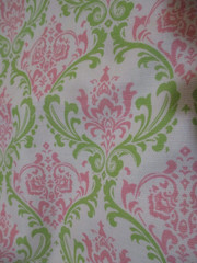 2 Yards Premier Prints Design MADISON 56″ wide Upholstery Fabric Pink/Lime Green