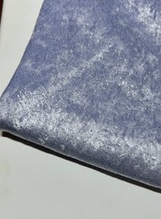 Apparel Cosplay Velvet Stretch Fabric Cool Blue Embossed w/ Metallic Dots 36×60”