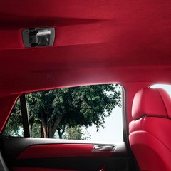 Red Suede Headliner 48″x60″ Foam Backing Car SUV Truck RV Boat Auto Roof