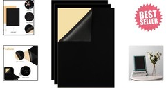 8.3” x 11.8” Self-Adhesive Felt Sheets – Versatile Crafting Solutions, Black