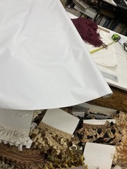 56” Wide Blackout Drapery Lining Fabric White Sold by The Yard
