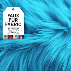 Faux Fur Fabric by the Yard – Artificial Craft Fur – 18″ X 60″ Inch Wide – Fur F