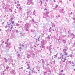 KAUFMAN – Painterly Petals-Valley By RK Studios – Floral – Lavender ,1/4 yard