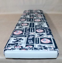 New York Yankees ~ Logo Pattern MLB Cotton Fabric 1/4 Yard 9” X 56”