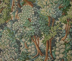 Woodland Forest Tree Tapestry Fabric Curtain Upholstery Cushion Soft Furnishing