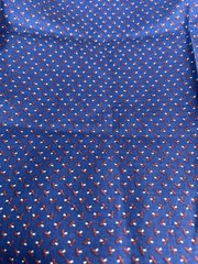Vtg 1980s Patterns Rights Blue Red Calico Fabric Quilt Cotton 1 Y F70