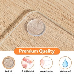 20PCS Glass Table Top Anti Slip Pads, 3/4 inch Non Adhesive Protectors 20mm