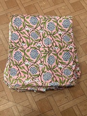 25 Yard Hand Block Print Handmade Cotton Indian Natural Sanganeri Printed Fabric