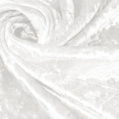 White Stretch Crushed Velvet Fabric by the Yard, 1 Yard 63″ Wide Soft Fabric Lux