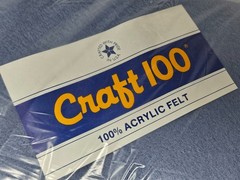 24 pcs Denim Blue 100% Acrylic Felt Fabric Craft Sheets 1.5mm 9 x 12 inches USA