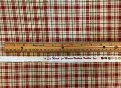 Sue Marsh For Marcus Brothers Textiles, Inc. Red Plaid One Yard