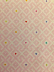 NEW! TULA PINK MOON GARDEN BABY GEO IN DAWN LIGHT PINK COTTON FABRIC 1/2 YD