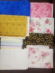 Estate Mixed Brands Quilting Fabric Lot 27 pcs of 1/2 Y Cuts Mostly Different #2