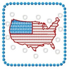LACEUP RED, White, Blue, Quilting Blocks, Machine Embroid, 9 Designs, 12 Squares