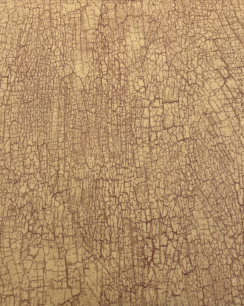 1 Yd Crackled Brown & Red on Gold Cotton Marcus Brothers Textiles, Inc 45″ Wide