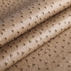 Nude Ostrich Faux Leather Fabric 72″ x 54″ 1.0mm Vinyl Upholstery DIY Sewing