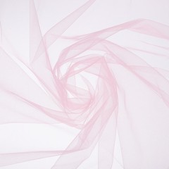 Light Pink Sheer Organza Fabric for Wedding Arch Draping, 7 Yards x 30 Inches
