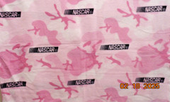 NASCAR PINK CAMO FLEECE Fabric SPRINGS CREATIVE 2PCS – 39″L X 60″w + 25″L x 60″W