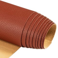 TORRAMI Soft Synthetic PU Fabric Material Faux 1 Yard (54 x 36 inch), Brown