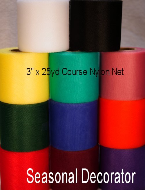 Scrubbie Diamond Net Mesh (COARSE) Nylon Net 3″ 25 Yards Spool
