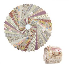 Cotton Jelly Roll Fabric Strips 42 PCS 2.5×19.6 Inch PreCut Quilting DIY