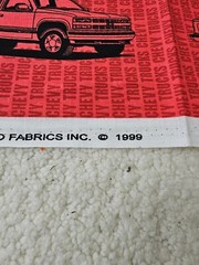 Vintage Lot 6.5 Yards Chevy Sewing Fabric Casual Button-Front Shirt Pattern 6308