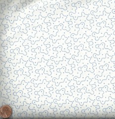 Hints of Prints blue lines squiggles Kaufman fabric
