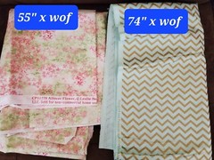 Estate Mixed Brands Quilting Fabric Lot 14 Different 18.8 Yards Total